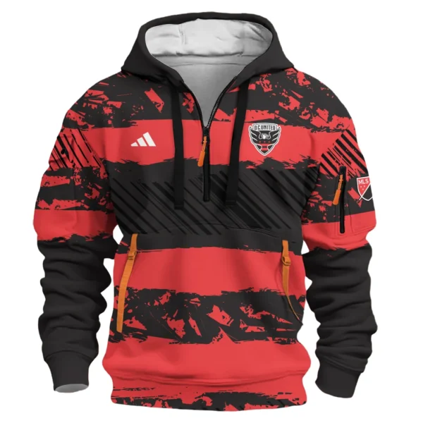 Urban Streetwear Hoodie, Half-Zip with Exclusive Logo HVN1097 - Image 2