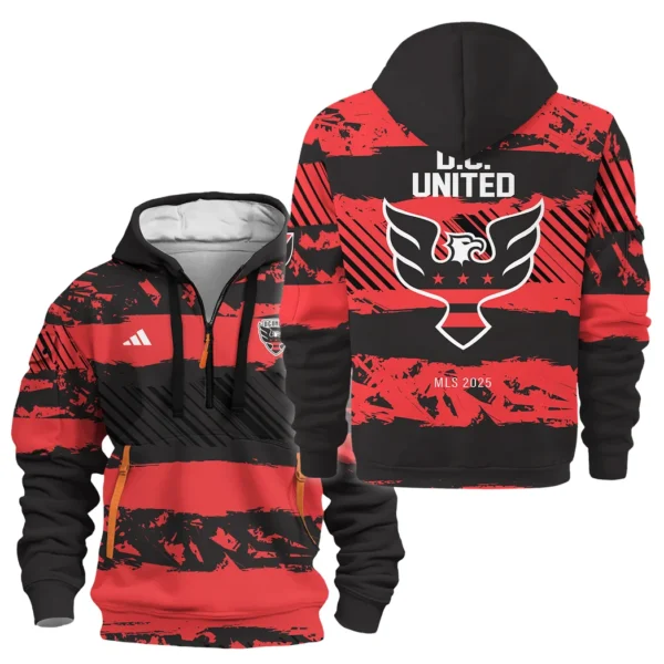 Urban Streetwear Hoodie, Half-Zip with Exclusive Logo HVN1097