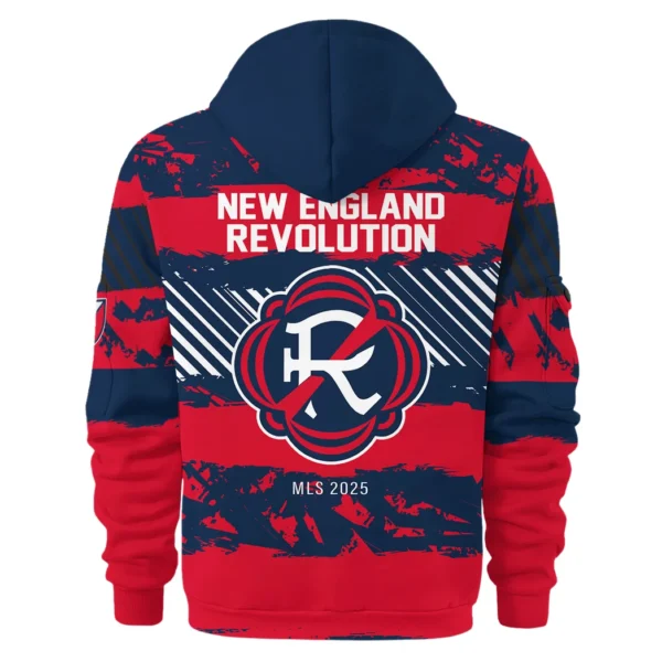Athletic Half-Zip Hoodie, Team-Style Logo Print Hoodie Gift For Football Fans HVN1097 - Image 3