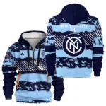 Urban Streetwear Hoodie, Half-Zip with Exclusive Logo HVN1097