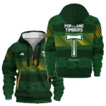 Outdoor Half-Zip Hoodie, Team Spirit Logo Design HVN1097