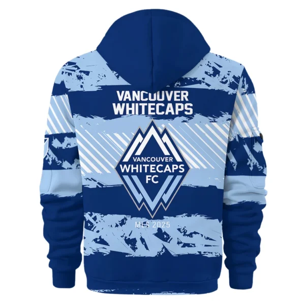 Everyday Hoodie Half Zipper, Athletic-Inspired Logo HVN1097 - Image 3