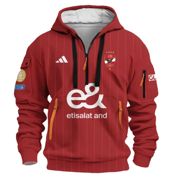 Outdoor Half-Zip Hoodie, Team Spirit Logo Design HVN1099 - Image 2
