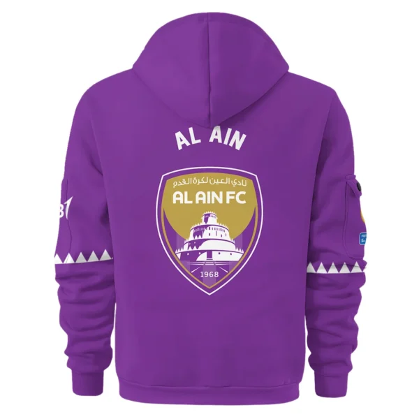 Casual Sports Hoodie Half Zipper, Modern Logo Detail Printing HVN1099 - Image 3