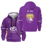 Casual Sports Hoodie Half Zipper, Modern Logo Detail Printing HVN1099