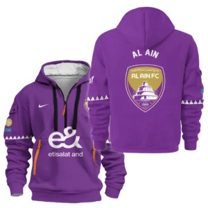 Casual Sports Hoodie Half Zipper, Modern Logo Detail Printing HVN1099