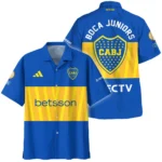 Matchday Hero Hawaiian Shirt, Bold Supporter Button Shirt HVN1099BJ