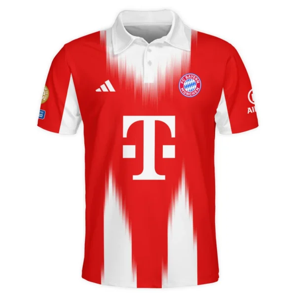 Weiß-Roter Fußball Polo Shirt, Premium Polo for Enthusiasts HVN1099BM - Image 2