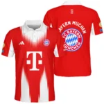Weiß-Roter Fußball Polo Shirt, Premium Polo for Enthusiasts HVN1099BM