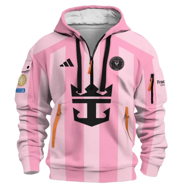 Urban Streetwear Hoodie, Half-Zip with Exclusive Logo HVN1099 - Image 2
