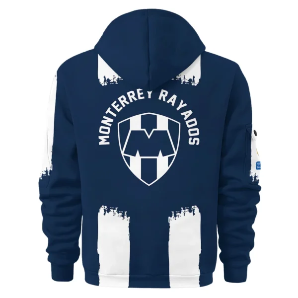 Lightweight Sports Hoodie Half Zipper, Unique Logo Print HVN1099 - Image 3