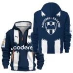 Lightweight Sports Hoodie Half Zipper, Unique Logo Print HVN1099