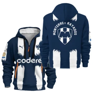 Lightweight Sports Hoodie Half Zipper, Unique Logo Print HVN1099
