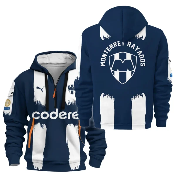 Lightweight Sports Hoodie Half Zipper, Unique Logo Print HVN1099