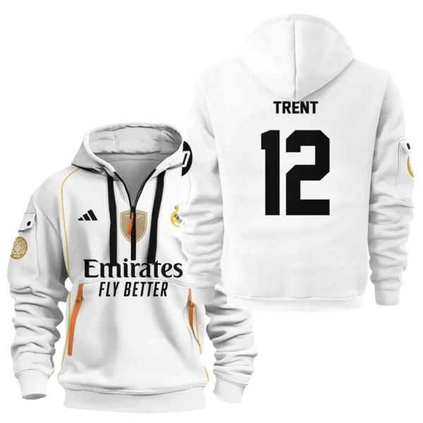 Everyday Hoodie Half Zipper, Athletic-Inspired Logo HVN1100