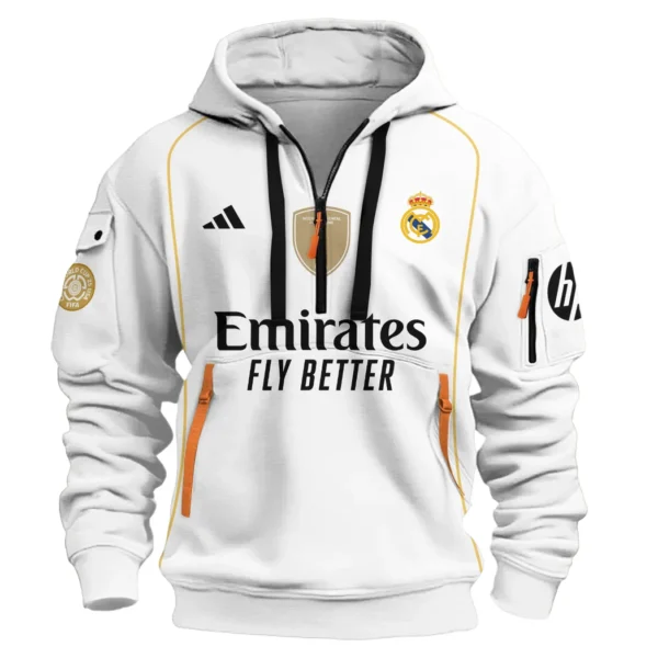 Lightweight Sports Hoodie Half Zipper, Unique Logo Print HVN1100 - Image 2