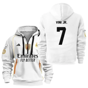 Lightweight Sports Hoodie Half Zipper, Unique Logo Print HVN1100