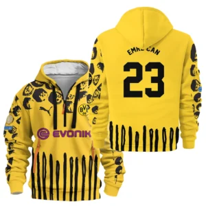Training Hoodie Half Zipper, Fan-Friendly Logo Design HVN1101