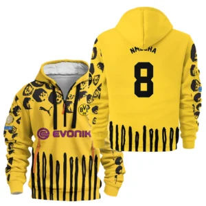 Fan Gift Hoodie Half Zipper, Sports-Inspired Logo Design HVN1101