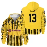 Outdoor Half-Zip Hoodie, Team Spirit Logo Design HVN1101