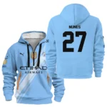 Outdoor Half-Zip Hoodie, Team Spirit Logo Design HVN1102