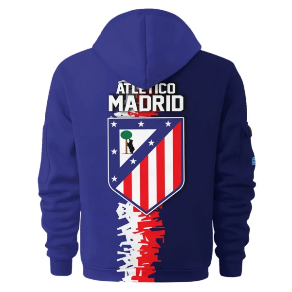Everyday Hoodie Half Zipper, Athletic-Inspired Logo HVN1103 - Image 3