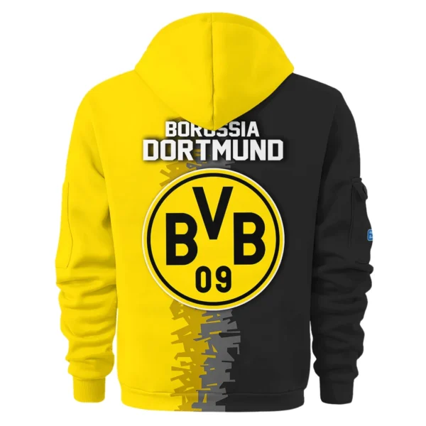 Outdoor Half-Zip Hoodie, Team Spirit Logo Design HVN1103 - Image 3