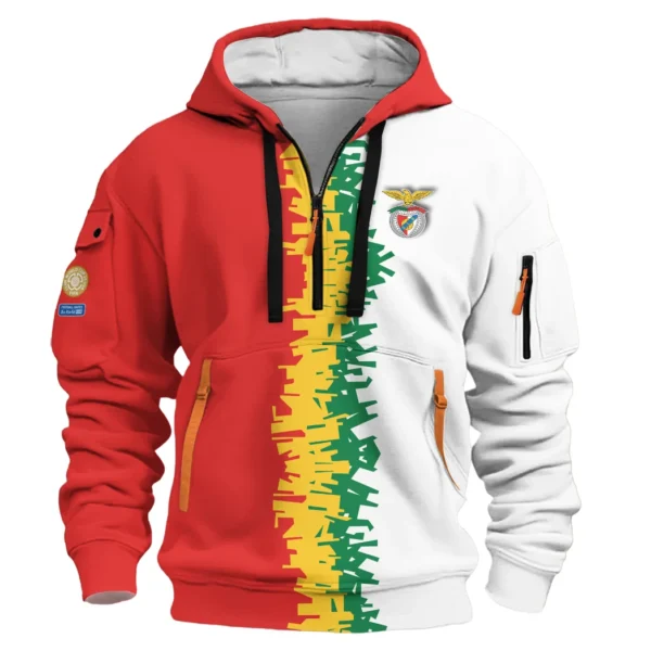 Lightweight Sports Hoodie Half Zipper, Unique Logo Print HVN1103 - Image 2