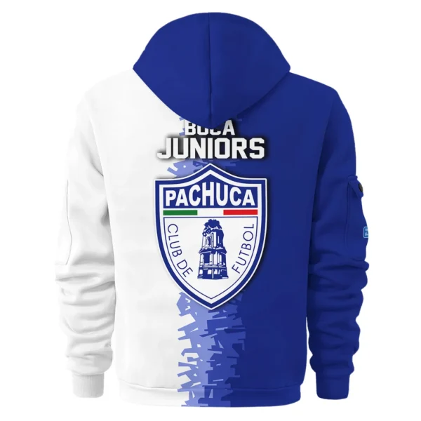 Athletic Half-Zip Hoodie, Team-Style Logo Print Hoodie Gift For Football Fans HVN1103 - Image 3