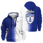 Athletic Half-Zip Hoodie, Team-Style Logo Print Hoodie Gift For Football Fans HVN1103