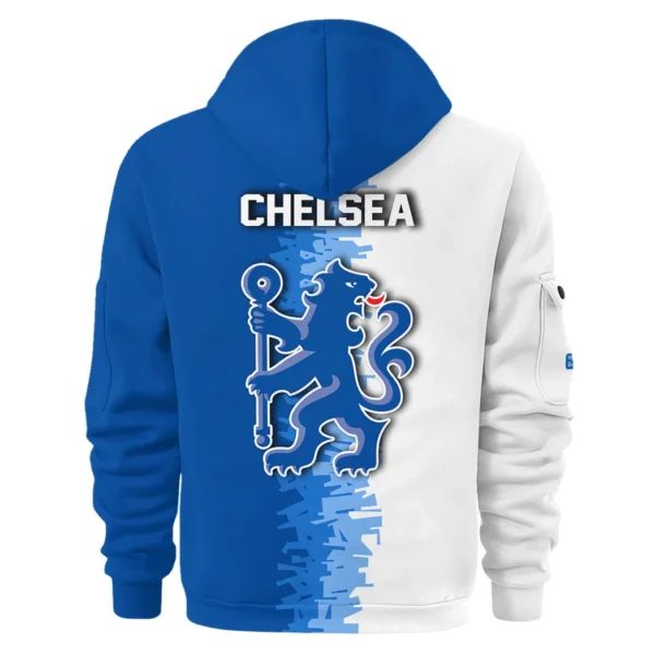 Casual Sports Hoodie Half Zipper, Modern Logo Detail Printing HVN1103 - Image 3