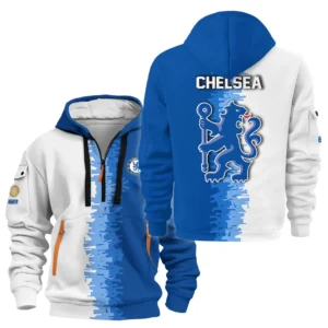 Casual Sports Hoodie Half Zipper, Modern Logo Detail Printing HVN1103