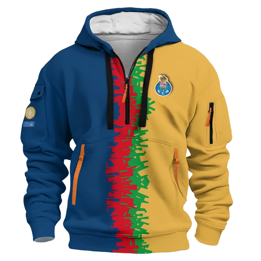 Performance Hoodie Half Zipper, Fan Edition Logo HVN1103 - Image 2