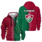 Outdoor Half-Zip Hoodie, Team Spirit Logo Design HVN1103
