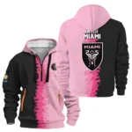 Lightweight Sports Hoodie Half Zipper, Unique Logo Print HVN1103