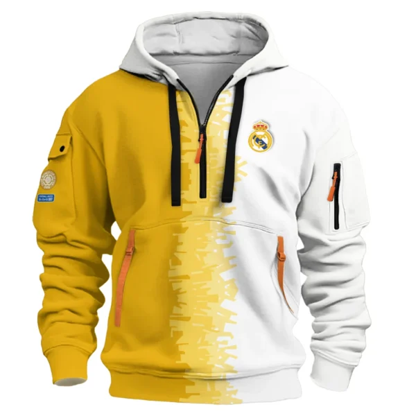 Everyday Hoodie Half Zipper, Athletic-Inspired Logo HVN1103 - Image 2