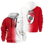 Outdoor Half-Zip Hoodie, Team Spirit Logo Design HVN1103