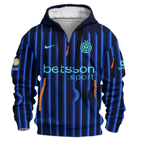 Training Hoodie Half Zipper, Fan-Friendly Logo Design HVN1104 - Image 2
