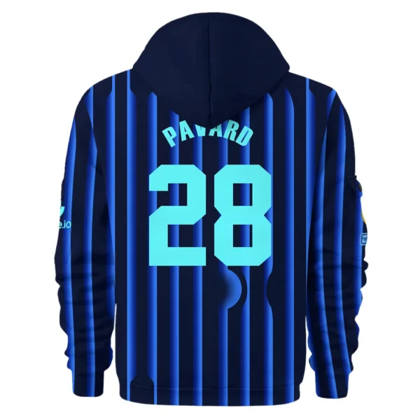 Fan Gift Hoodie Half Zipper, Sports-Inspired Logo Design HVN1104 - Image 3