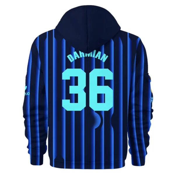 Training Hoodie Half Zipper, Fan-Friendly Logo Design HVN1104 - Image 3