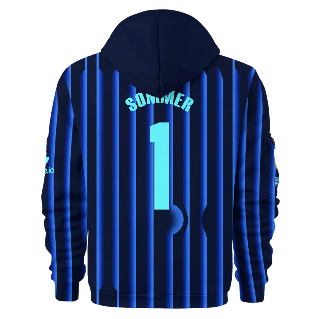 Urban Streetwear Hoodie, Half-Zip with Exclusive Logo HVN1104 - Image 3