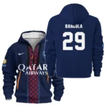 Everyday Hoodie Half Zipper, Athletic-Inspired Logo HVN1105