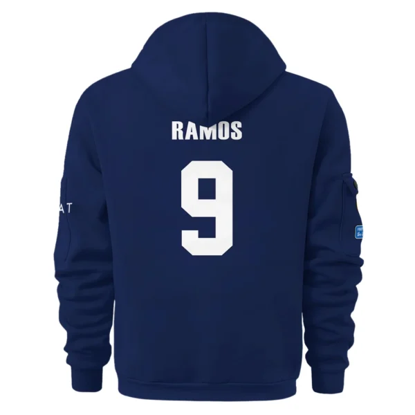Training Hoodie Half Zipper, Fan-Friendly Logo Design HVN1105 - Image 3