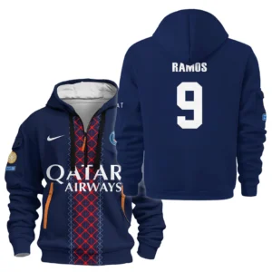 Training Hoodie Half Zipper, Fan-Friendly Logo Design HVN1105