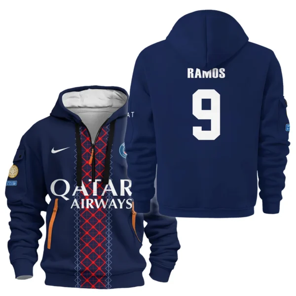 Training Hoodie Half Zipper, Fan-Friendly Logo Design HVN1105