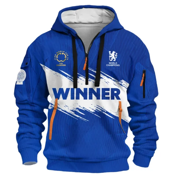 Training Hoodie Half Zipper, Fan-Friendly Logo Design HVN1127 - Image 2