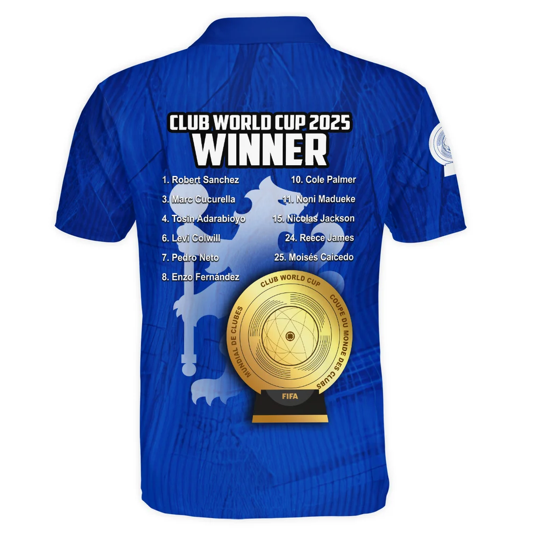 London Blue Army Polo Shirt, True Fan Polo Shirt HVN112811 - Image 3