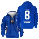 Casual Sports Hoodie Half Zipper, Modern Logo Detail Printing HVN1129