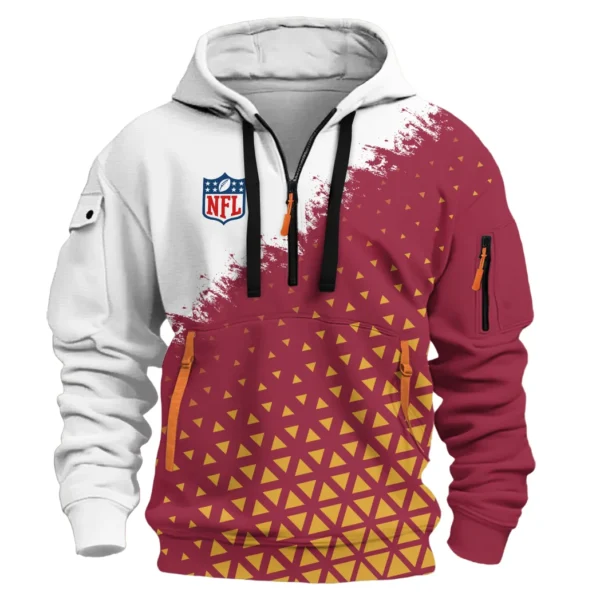 Match Day Flock Hoodie Half Zipper, Classic Sport Half-Zip Hoodie HVN1270 - Image 2