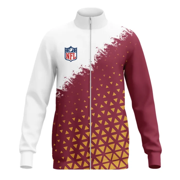Red Crew Stand Collar Jacket, Team Pride Sport-Inspired Look Jacket HVN1270 - Image 2